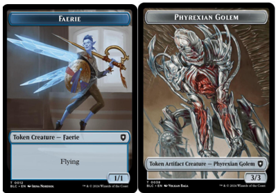 Faerie (0012) // Phyrexian Golem (0038) Double-Sided Token